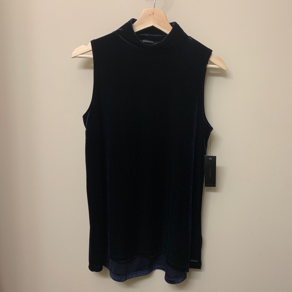 Adorable Navy Velvet Tunic